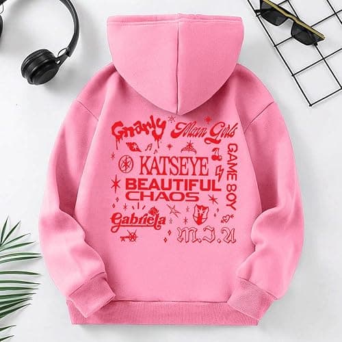 YLDBWDX Girls Sweatshirts Katseye Merch Hoodies Graphic Long Sleeve Hoodie thumbnail 3