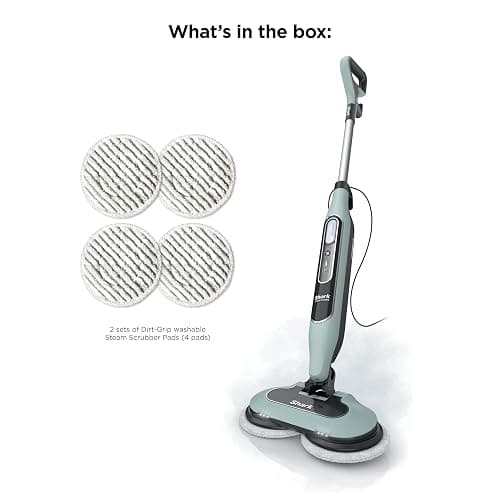 Shark Steam & Scrub Steam Mop, All-in-One Scrubbing and Sanitizing Hard Floor Cleaner, LED Headlights, 4 Dirt Grip Soft Scrub Pads Included, XL Water Tank, Swivel Steering, Hawaiian Grey, S8001 thumbnail 10