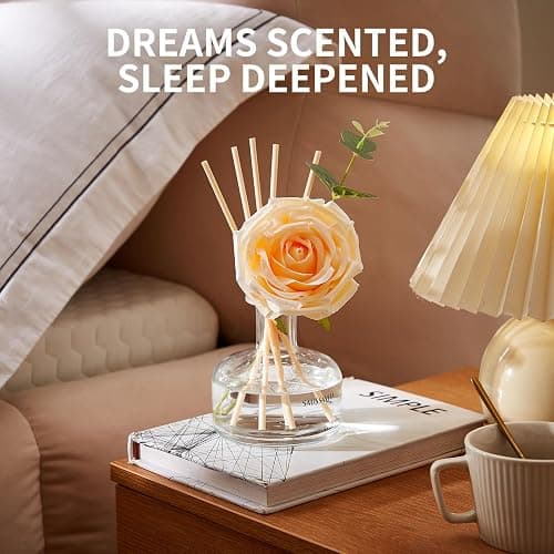 Reed Diffusers Set, 7.10 oz Vanilla Scented Diffuser with 7 Sticks, Long Lasting Home Fragrance for 120 Days, Perfect for Bathroom, Shelf Decor, Air Fresheners thumbnail 6