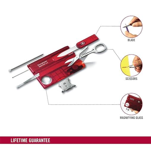 SwissCard, Lite Rubin Transparent by Victorinox thumbnail 4