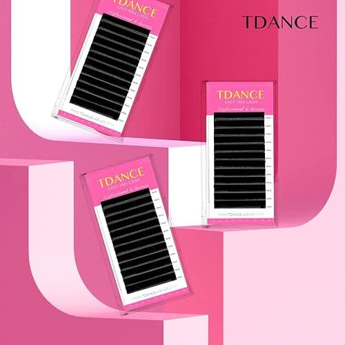 TDANCE Easy Fan Lash Extension Blooming Volume Eyelash Extensions C CC D DD J B L Curl 0.03-0.12mm Thickness Easy Fan Volume Lashes Self Fanning Eyelashes Extension (D-0.05,14-19mm) thumbnail 7