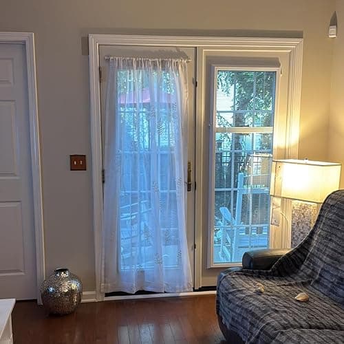Ginbel Direct 2 Pack Tension Curtain Rod 15.7-28 Inch, Small Short Adjustable Extendable Spring Loaded Rods for Windows Cabinet Blinds Closet Bedroom Kitchen Bathroom Door No Drilling, White thumbnail 4