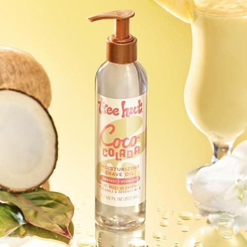 Tree Hut Coco Colada Moisturizing Shave Oil, Gel-to-Oil Formula, Ultra Hydrating Barrier for a Close, Smooth Shave, For All Skin Types, 7.7 fl oz thumbnail 4