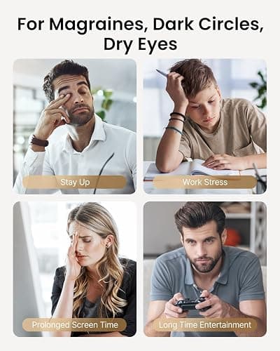RENPHO Eyeris 3 Eye Massager with Heat and Cooling, FSA Eligible HSA, Birthday Christmas Gifts for Women Men Him Her, Voice Control Eye Mask for Migraines, Eye Care with DIY Massage, Reduce Dry Eyes thumbnail 9