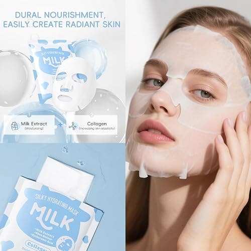 12PCS Milk Skin Care Set for Kids & Teens, 12 IN 1 Moisturizing Milk Skincare for Girls 10-12, Skincare for Kids Age 8-12, Birthday Gifts for Teen Girls, Face Care Kit, Korean Skin Care thumbnail 6