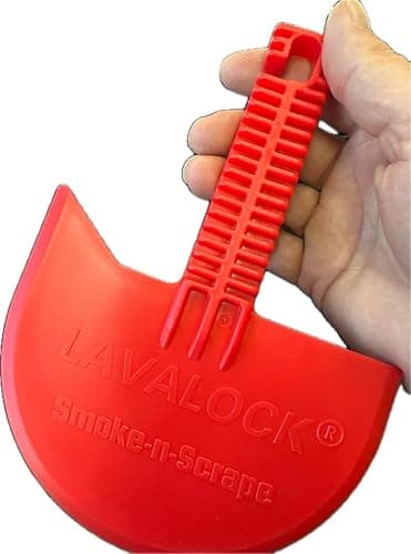 LavaLock Smok-n-Scrape Grill and Smoker Scraper, Residue Remover Cleaning Tool for Weber Kettle, Weber Smokey Mountain, UDS, WSM (Red Smoke-n-Scrape) thumbnail 9