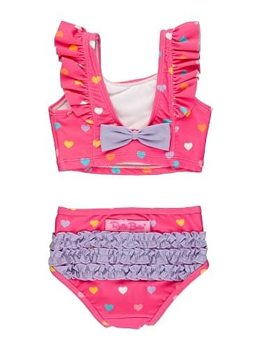 RuffleButts Baby/Toddler Girls UPF50+ Waterfall Tankini Two Piece Swimsuit thumbnail 3