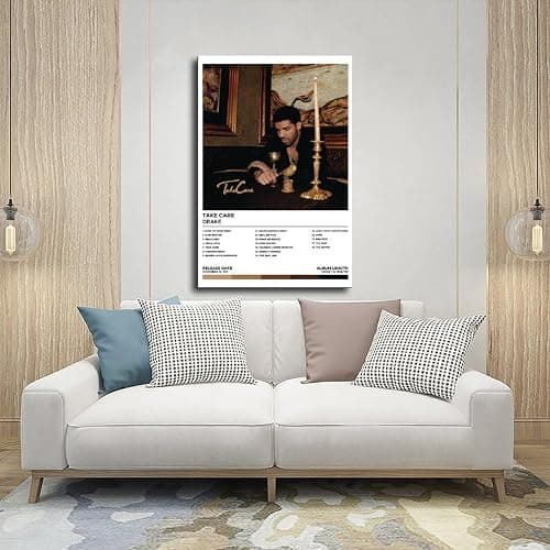 HDZYZZA Drake Poster Take Care Album Canvas Poster Wall Art Decor Print Picture Paintings for Living Room Bedroom Decoration Unframe: 12x18inch(30x45cm) thumbnail 5