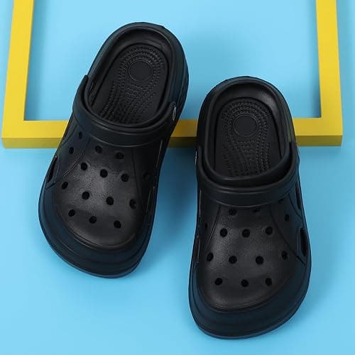 CERYTHRINA Gardener Platform Clogs Slippers Hight Heels Mules Clog Slip on Wedge Sandals thumbnail 2