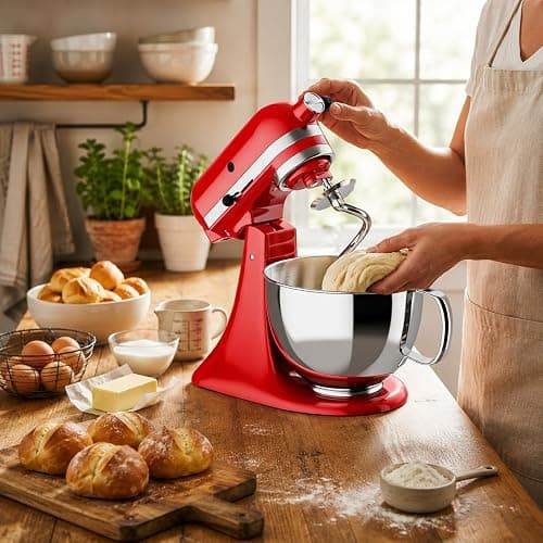 HOZODO Spiral Dough Hook for KitchenAid 4.5/5 Quart Tilt-Head Mixers | Stainless Steel Kneading Hook for Bread, Pizza, Pasta & Cookies, Kitchen Aid Accessories and Attachments thumbnail 2