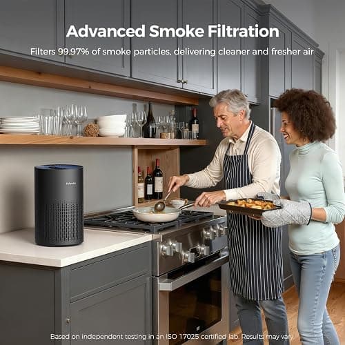 Purivortex Air Purifiers for Bedroom, Quiet Air Purifier with HEPA Filter for Pollen, Smoke, Dust, Pet Dander, Odor, Hair, Ozone Free, Covers Up to 880 Sq Ft, PX500 Black thumbnail 6