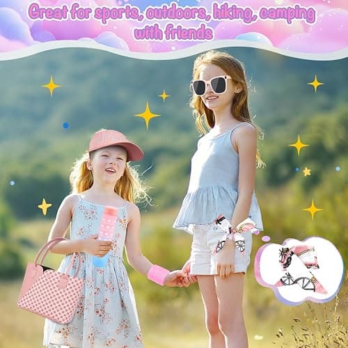 Oisacirg Sports Purse with Sun Hat, Pretend Play Toys for Girls Ages 3-8 | Tote Handbag, Water Bottle, Toy Phone and Watch, Pretend Makeup, Scarf for Role Play, Birthday Gifts, Mom-Daughter Bonding thumbnail 7