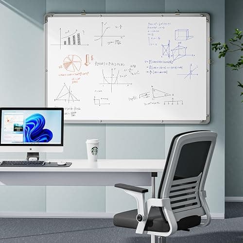 Polegas 24" X 36" Magnetic Dry Erase Board Whiteboard with Lines, Wall Hanging Monthly Calendar to Do List Schedule Board thumbnail 2