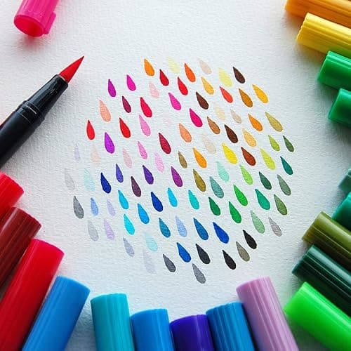 Tombow 56196 Dual Brush Pen Art Markers, Citrus, 10-Pack. Blendable, Brush and Fine Tip Markers thumbnail 9
