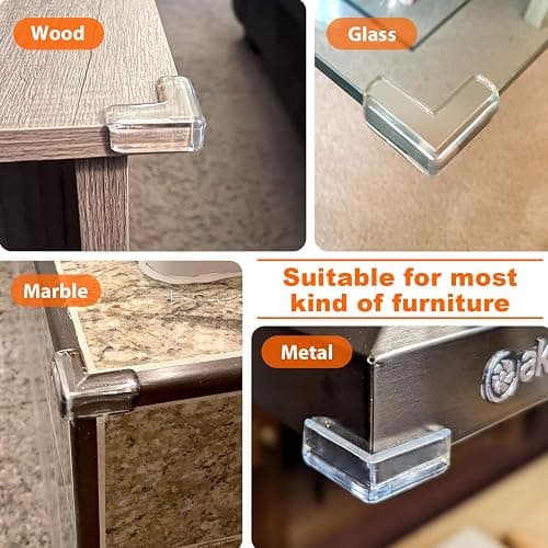 12 Pack Corner Protector Baby Corner Guards Table Corner Protectors Furniture Corners & Edges Safety Bumpers Corner Covers Baby Safety for Sharp Edges thumbnail 4
