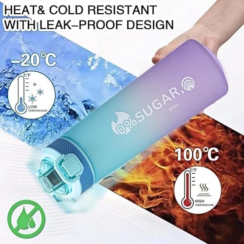Botella de agua deportiva de 700 ml con cápsulas de 14 sabores Material Tritan resistente a altas temperaturas Sabor natural de frutas extraído asegura agua segura y sabrosa thumbnail 2