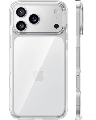 TORRAS for iPhone 17 Pro Max Case Crystal Clear, [Anti-Yellowing][Military-Grade Protection], Ultra Slim Transparent Anti-Scratch Back, Soft Bumper, Non-Slip 17 Pro Max Phone Case, Clear 6.9" - Image 1