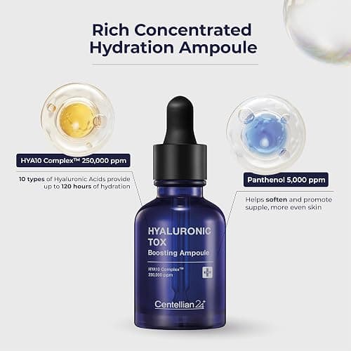 CENTELLIAN 24 Hyaluronic Tox Boosting Ampoule - Deep Moisturization & Hydration with Hyaluronic Acid 250,000 ppm & Panthenol (1.01 fl oz) by Dongkook Pharmaceutical thumbnail 3
