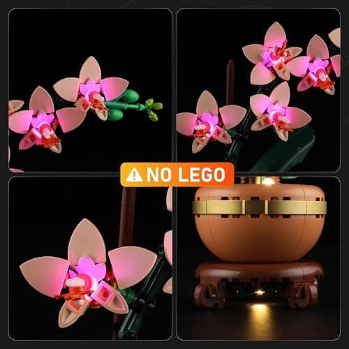 LIGHTAILING Licht-Set Für Lego-10343 Mini-Orchidee - Led-Beleuchtungsset Kompatibel Mit Lego Bausteinen Modell - Modell Set Nicht Enthalten thumbnail 3