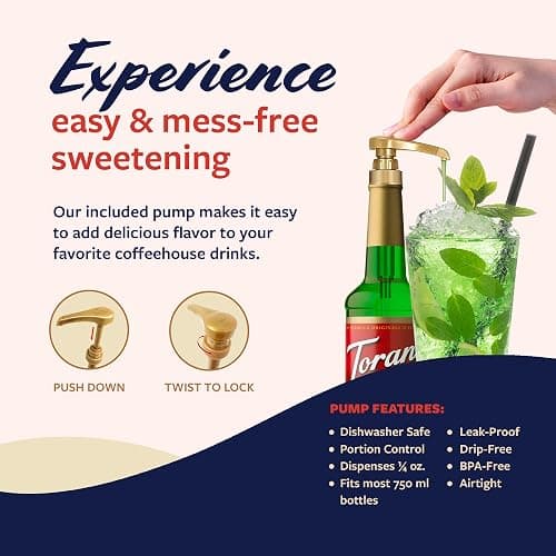 Torani Syrup, Lime Flavoring for Drinks, Pump Included, 25.4 Fl Oz | Sweeten & Add Dazzling Flavor to Dirty Sodas, Iced Tea, Lemonade, Italian Sodas | Made with Pure Cane Sugar thumbnail 5