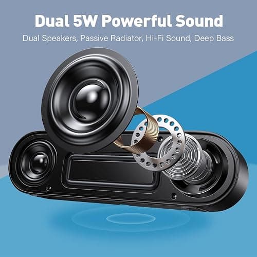YYV USB Computer Speakers, Portable PC Speaker for Desktop, Laptop, Notebook, Wired Mini Soundbar Speakers with Loud Volume, Volume Control and Mute Button, Plug and Play thumbnail 4
