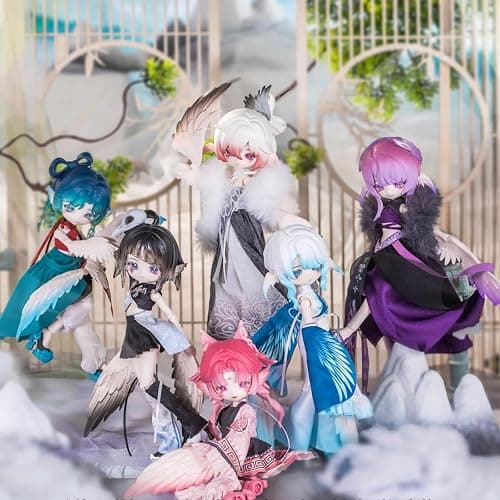 CALEMBOU BJD Blind Box, Cute Luluya Cloud Feather Pavilion Series Ball Jointed Doll Blind Box, 8 Inches Dress up Doll with Joints, Collectable Action Figure for Birthday Gifts thumbnail 2