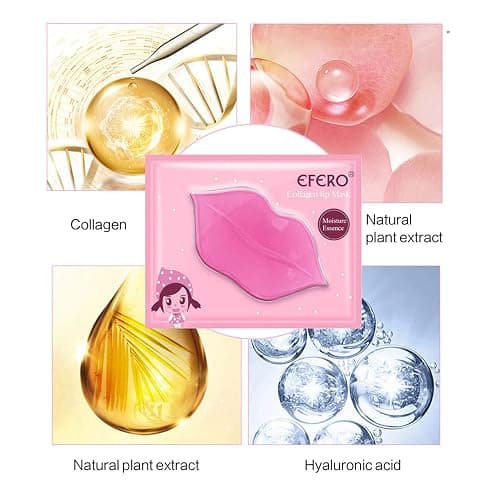 DELISOUL 30 Pack Collagen Crystal Lip Masks and Gold Under Eye Masks Natural Moisturizing Gel Anti-Aging Anti Chapped Hydrating Reducing Puffiness Dark Circles and Wrinkles Lip Eye Pads for Women Men thumbnail 6