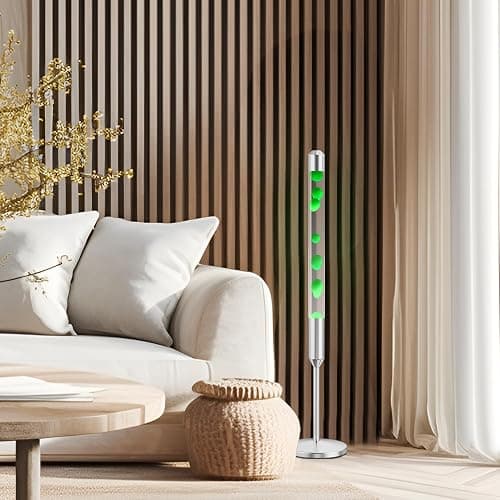 Kyzfy 47.5-Inch Liquid Motion Lamp,Magma Lamp, Mood Relaxation Light，Suitable for Home Decoration,Office Decoration, Cafes,Bars,Etc (47.5IN (Silver)) thumbnail 6
