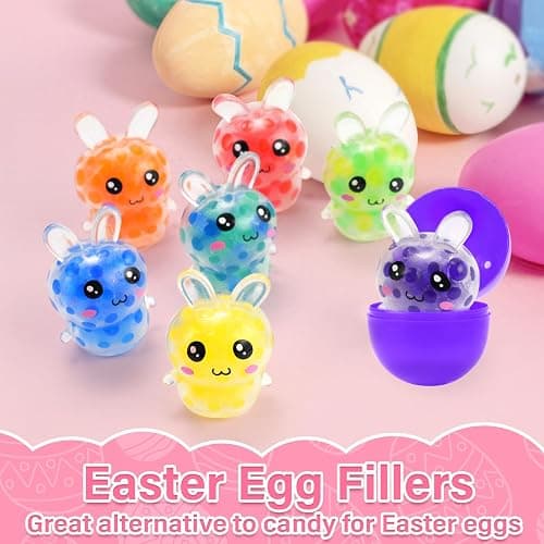 TOOYUMON Easter Egg Fillers, 12 Pcs Mini Bunny Squishy Toys, Easter Basket Stuffers Essentials Egg Basket Fillers Gifts for Teens Adults, Bunny Stress Ball Party Favors thumbnail 5