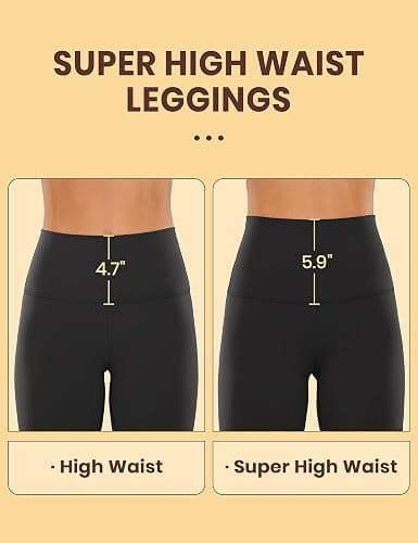 CRZ YOGA Butterluxe Super High Waist Leggings 28" - Full Length Buttery Soft Womens Yoga Pants Over Belly thumbnail 4