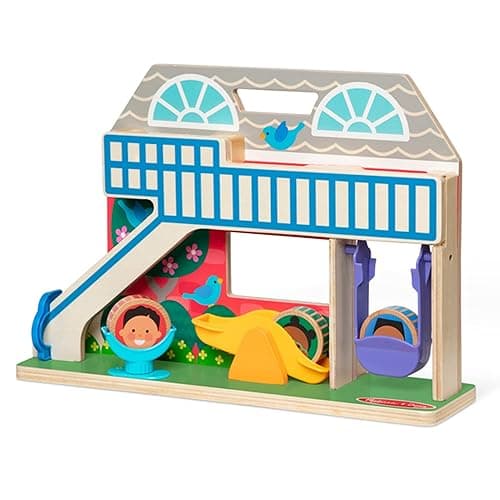 Melissa & Doug GO Tots Wooden Toy Schoolyard Tumble with Characters, Wooden Toy for Infants, Developmental Toy for Toddlers, 1+, Gift for Baby Boys or Baby Girls, FSC-Certified Materials - GO Tots Schoolyard Tumble