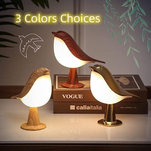 YM Dragon Bedside Lamps Bird Lamp Bird Decorations for The Home Small Lamps for Small Spaces Night Light for Kids ABS Plastic Cute Lamp for Bedroom, Living Room, Kitchen, Outdoor, Office Decor thumbnail 4
