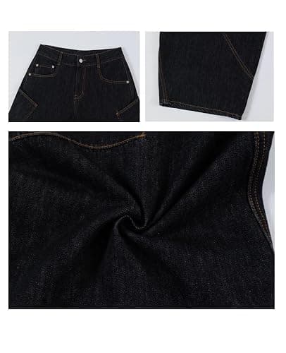 Lafaguw Baggy Jeans for Woman Men High Waisted Barrel Leg Jeans Casual Loose Denim Pants Streetwear Clothes thumbnail 5