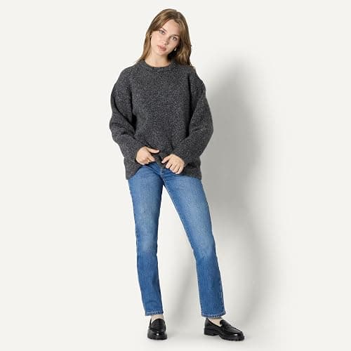 Amazon Essentials (Demi's Pick) Women's Oversized-Fit Faux Mohair Crewneck Sweater thumbnail 3