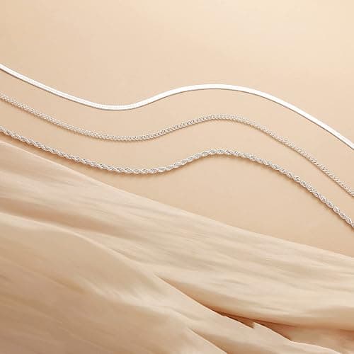 Freekiss Herringbone Necklace for Women,Dainty Gold Necklace,14k Gold Plated Snake,Gold Chain Choker Necklaces,Simple Gold Layered Necklaces,Gold Jewelry Gift for Women thumbnail 5