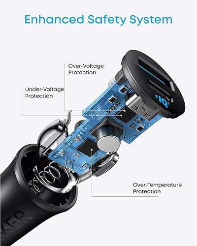 Anker USB-C Kfz-Ladegerät, 30W 2-Port Typ-C Kfz-Netzteil, Kfz-Ladegerät für iPhone mit PowerIQ 3.0, Für iPhone 17/16/15/14/13/12 Serie, Samsung Galaxy S23/S22/S21 Serie, iPad Pro, AirPods und mehr thumbnail 6