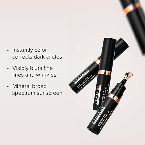 DRMTLGY Luminous Eye Corrector SPF 41 – Fair – Under Eye Color Corrector for Dark Circles – Hydrating Anti-Aging Tinted Eye Cream, Mineral Broad Spectrum Sun Protection, 0.25 fl oz / 7 mL thumbnail 6