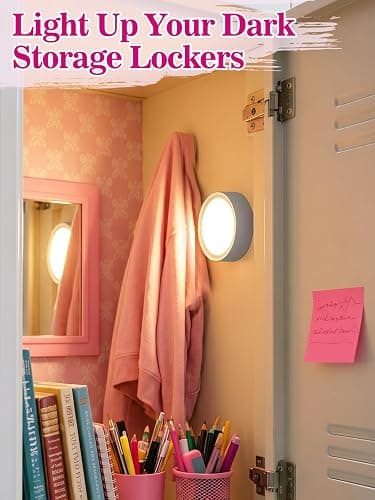 Apipi Tap On/Off Magnetic Locker Light Decor Accessories for Girls & Boys | LED Remote Control, Battery Powered Timer Puck Light, Multi-Colors for Locker Decorations, Back to School Essentials, 1 Pc thumbnail 3