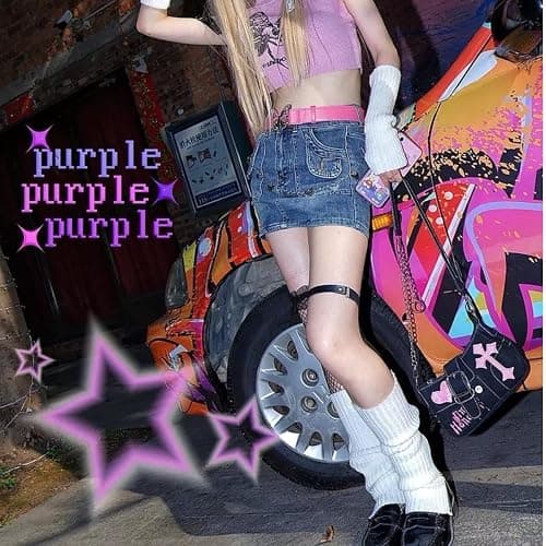 VTTDB Arm covers cute women kawaii japanese harajuku Y2k Arm Warmer for Girls Goth Gloves Fingerless Knitted Arm Sleeve thumbnail 3