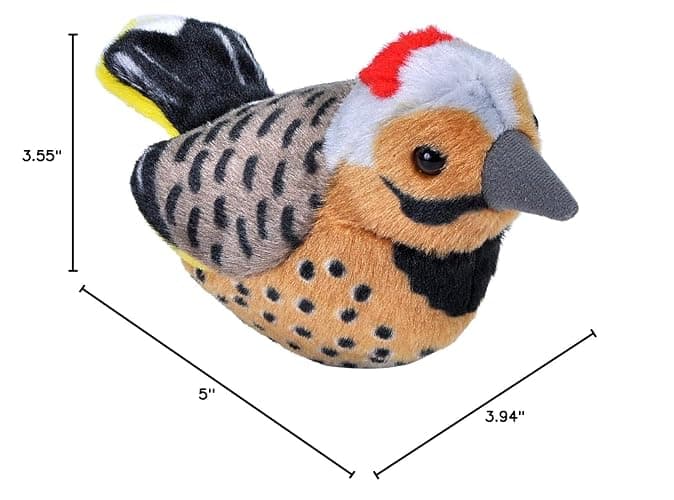 Wild Republic Audubon Northern FlickerPlush with Authentic Bird Sound, Stuffed Animal Toys for Kids and Birders thumbnail 2