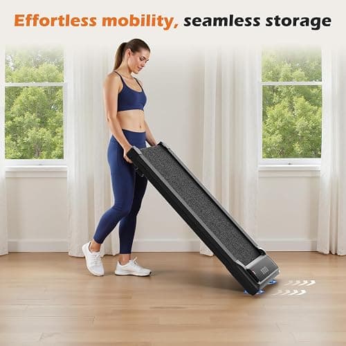 Sweetcrispy Compact Treadmill for Small Spaces, Quiet Under-Desk Walking Pad, Slim & Portable Design for Home Office Workouts, Easy to Store, Ideal for Apartments and Work-from-Home Fitness thumbnail 7