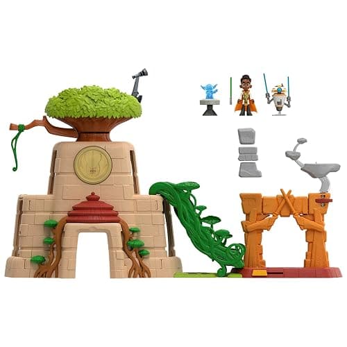Star Wars: Young Jedi Adventures Tenoo Jedi Temple, 20-Inch-Tall Playset with Lights & Sounds, 2 Action Figures, Preschool Toys for 3 Year Old Boys & Girls & Up thumbnail 7