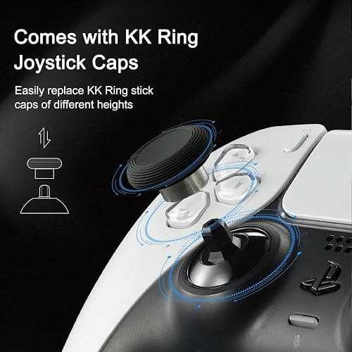 AKNES GuliKit TMR Electromagnetic Joysticks Replacement for DualSense PS5 / PS5 Edge Controller, Thumbstick Grips for PlayStation 5 Controller, Thumbstick Caps Included thumbnail 6