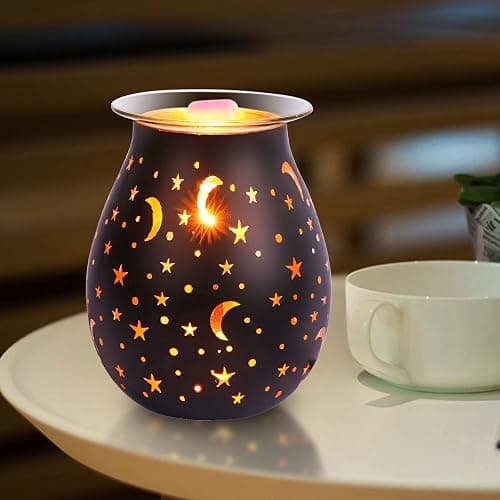 Wax Warmer for Scented Wax,Electric Glass Wax Melt Warmers Birthday Gift,Star Night Light Wax Burner Melter,Scented Oil Candle Warmer Wedding for Girl,Mom,Wife,Husband,Sister thumbnail 5