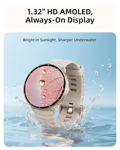Parsonver Swimming Smart Watch, 5ATM Waterproof for Pool & Open Water, Built-in GPS & Compass, AMOLED Fitness Tracker with 100+ Sports Modes, Heart Rate & Sleep Monitor, AI Swim Analysis, French Grey thumbnail 4