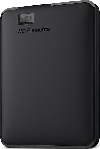 WD 6TB Elements Portable External Hard Drive for Windows, USB 3.2 Gen 1/USB 3.0 for PC & Mac, Plug and Play Ready - WDBHJS0060BBK-WESN - Image 1