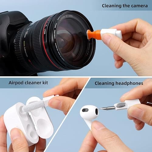 Keyboard Cleaning Kit Laptop Cleaner, 10-in-1 Computer Screen Cleaning Brush Tool, Multi-Function PC Electronic Cleaner Kit Spray for iPad iPhone Pro, Earbuds, Camera Monitor, All-in-one with Patent thumbnail 4