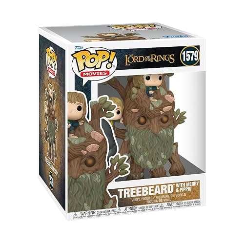 Funko Pop! Super: LOTR - Pippin Took - Treebeard with Mary & Pip - Lord of The Rings - Figurine en Vinyle à Collectionner - Idée de Cadeau - Produits Officiels - Movies Fans - Image 1