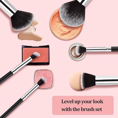 Makeup Brushes Set Gifts for Women, Christmas Stocking Stuffers for Women Teen Girls Wife Sister 13 Pcs Premium Kit with Foundation Concealer Blush Sponge Professional Beauty Blenders Accessories thumbnail 6