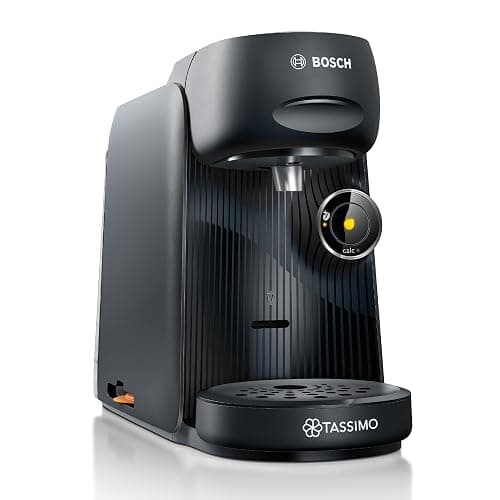 Bosch Tassimo finesse friendly Kapselmaschine TAS162E, 70 Getränke, intensiverer Kaffee auf Kopfdruck, Abschaltautomatik, nachhaltig, perfekt dosiert, 1400 W, schwarz/schwarz - Image 1